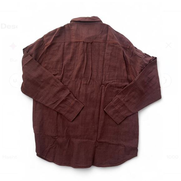 Tommy Bahama Rust Checkered Button-Up Shirt - Picture 2 of 3